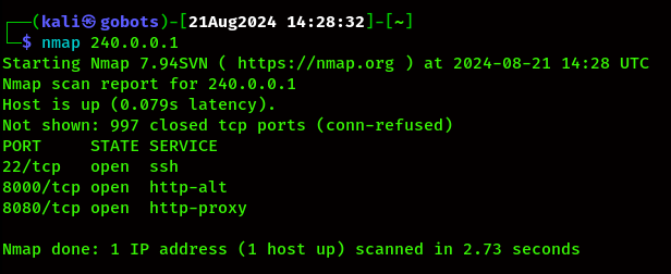 Ligolo startup screen